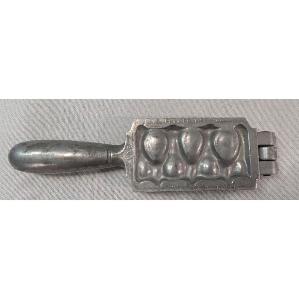Palmer Hot Shot Sinker Mold Vintage Aluminum Egg Lead Weight Tool Silver Good